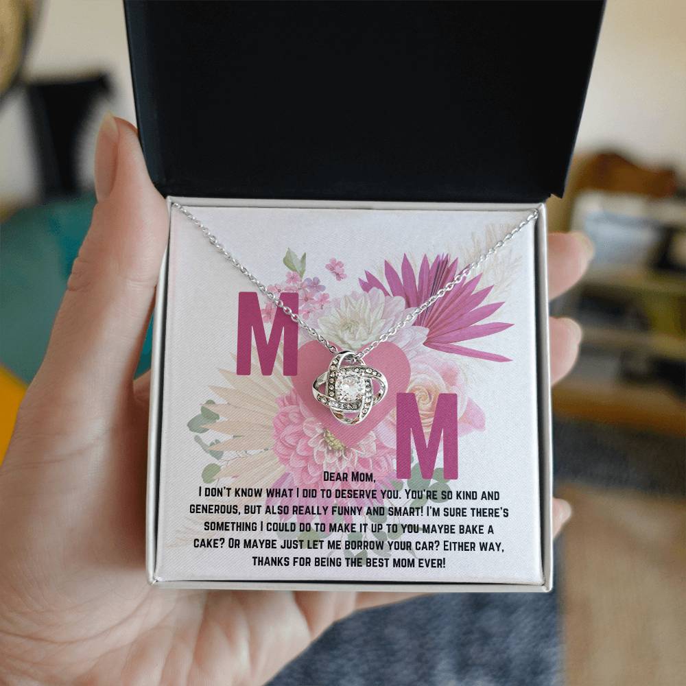 Dear Mom-Love Knot Necklace