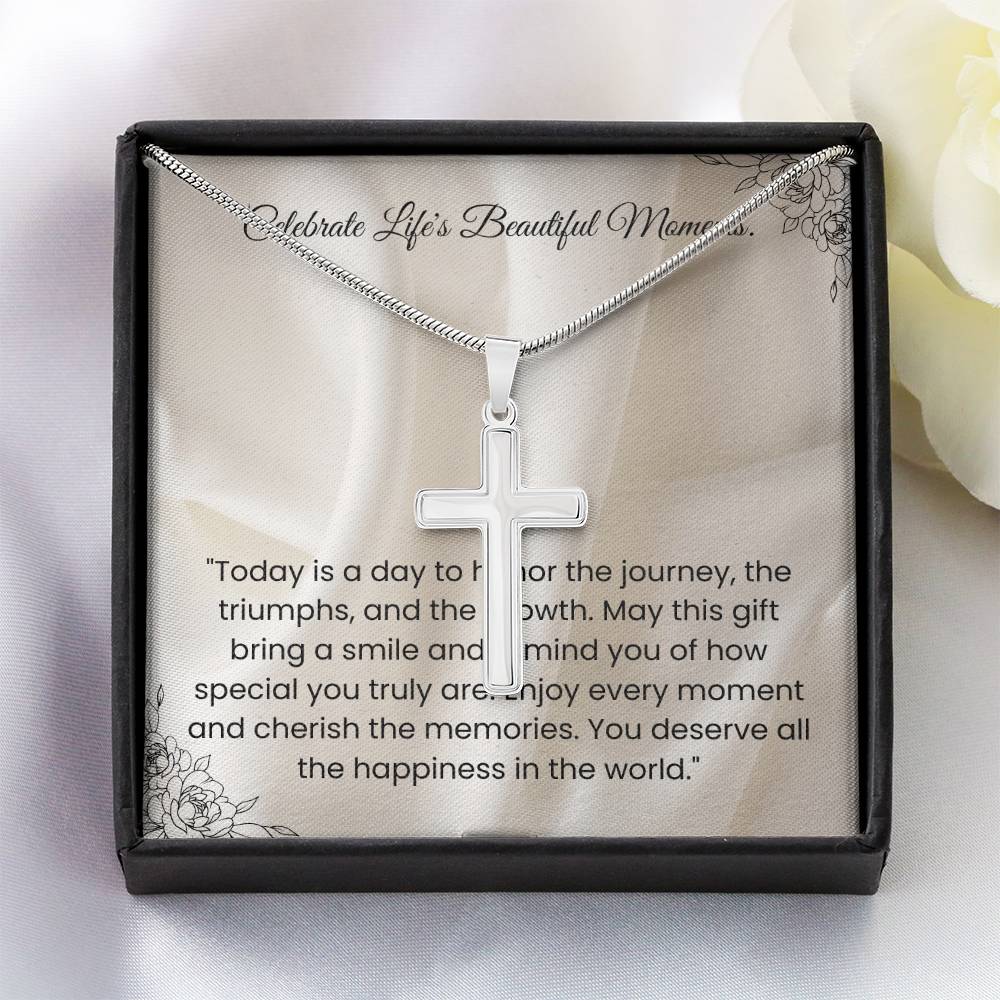 Celebrate Life's Beautiful Moments-Cross Necklace