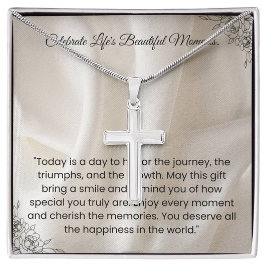 Celebrate Life's Beautiful Moments-Cross Necklace
