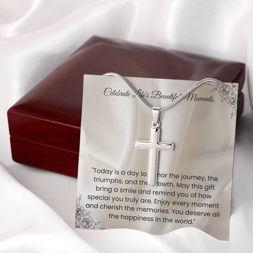 Celebrate Life's Beautiful Moments-Cross Necklace