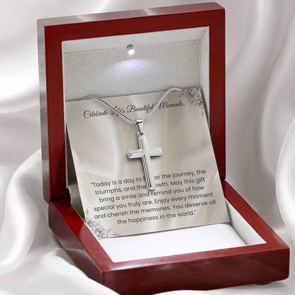 Celebrate Life's Beautiful Moments-Cross Necklace