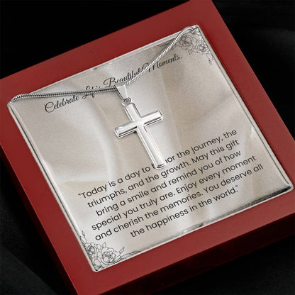 Celebrate Life's Beautiful Moments-Cross Necklace