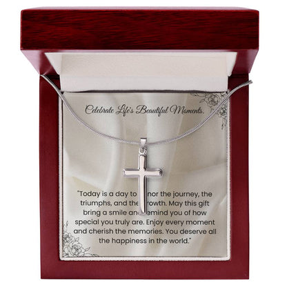 Celebrate Life's Beautiful Moments-Cross Necklace